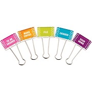 Teacher Created Resources 2" Classroom Management Large Colored Binder Clips, Assorted Colors (TCR20690)