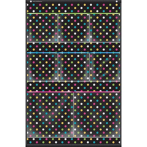 Teacher Created Resources Chalkboard Brights 10 Pocket File Storage tcr20736 