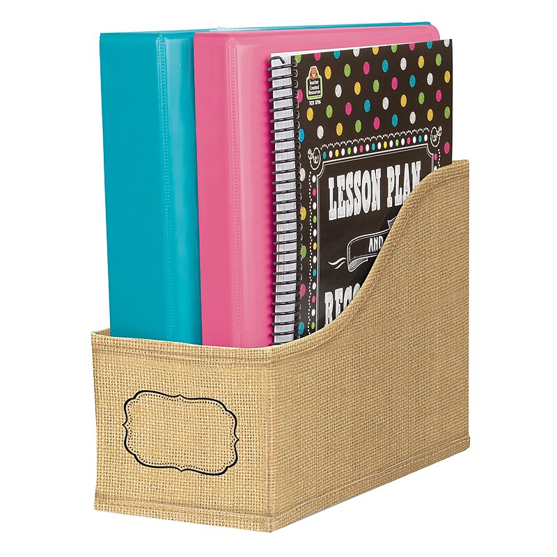 Teacher Created Resources® Burlap Book Bin (TCR20835) image 1