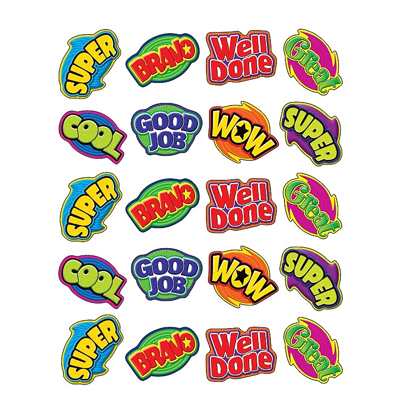 Teacher Created Resources Positive Words Stickers, Pack of 120 (TCR5206) image 1
