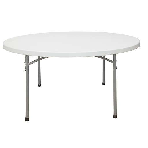 National Public Seating 60" Folding Table, White, 4/Pack (BT60R4) at Staples
