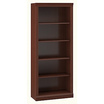 Altraameriwood Home Aaron Lane Bookcase, Altra Aaron Lane Bookcase With Sliding Glass Doors Red