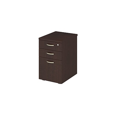 Bush Business Furniture Easy Office 3-Drawer Mobile Vertical File Cabinet, Letter/Legal Size, Mocha Cherry (EOF116MR-03)