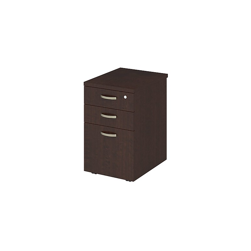 Bush Business Furniture Easy Office 3-Drawer Mobile Vertical File Cabinet, Letter/Legal Size, Mocha Cherry (EOF116MR-03) image 1
