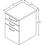 Bush Business Furniture Easy Office 3-Drawer Mobile Vertical File Cabinet, Letter/Legal Size, Mocha Cherry (EOF116MR-03)~#|#~m007128828_sc7