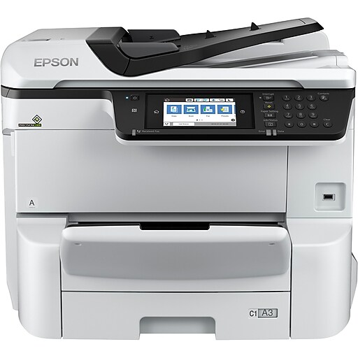 Epson WorkForce Pro WFC8690 Wireless Color Inkjet AllInOne Printer (C11CG68201) Staples