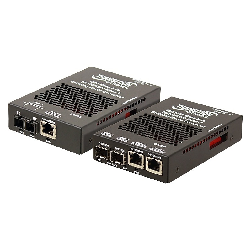 Transition Networks Gigabit Ethernet SFP+ Transceiver Module, 1000 Mbps (SGFEB1019-130-NA) image 1