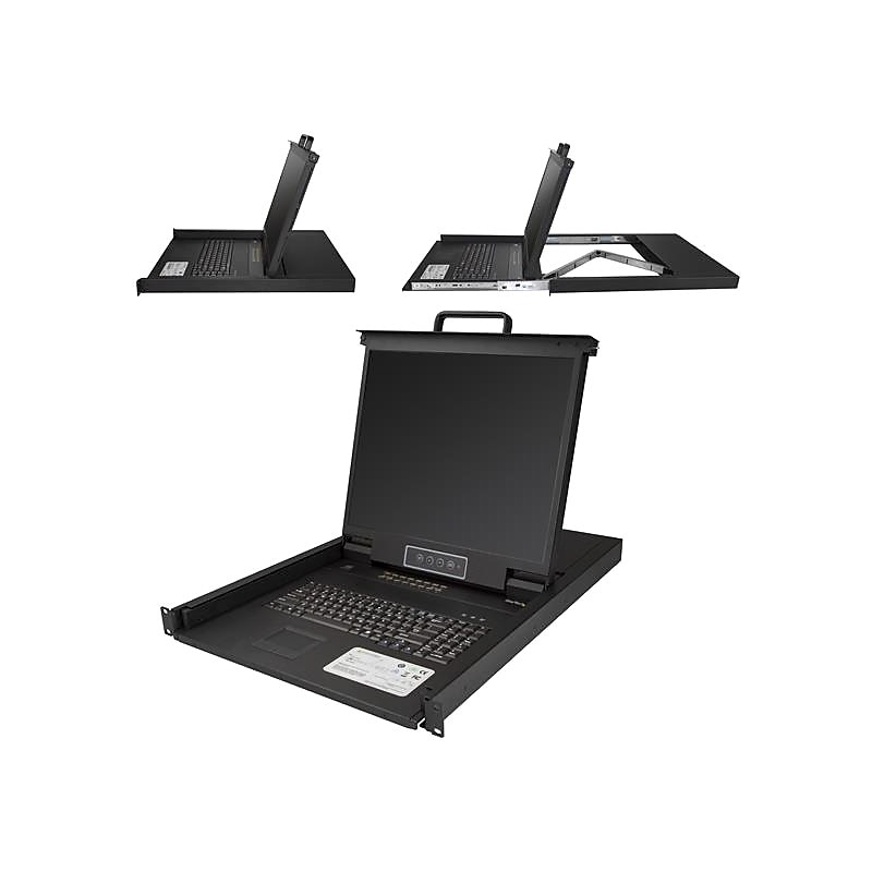 StarTech 19" LCD Rack Console Monitor, Black (RKCONS1916K) image 1