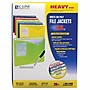 C-Line Write-On Poly File Jackets, 1" Expansion, Full Length Tab, Assorted Colors, Box of 25 (CLI63060)~#|#~m007129957_sc7