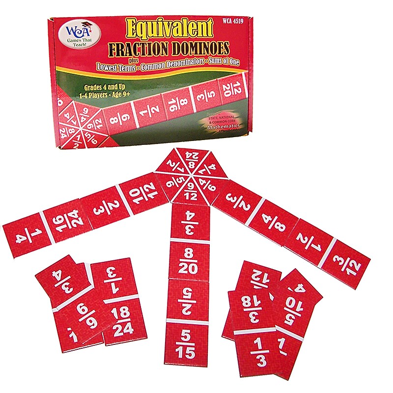 WCA Equivalent Fraction Dominoes (CRE4519) image 1