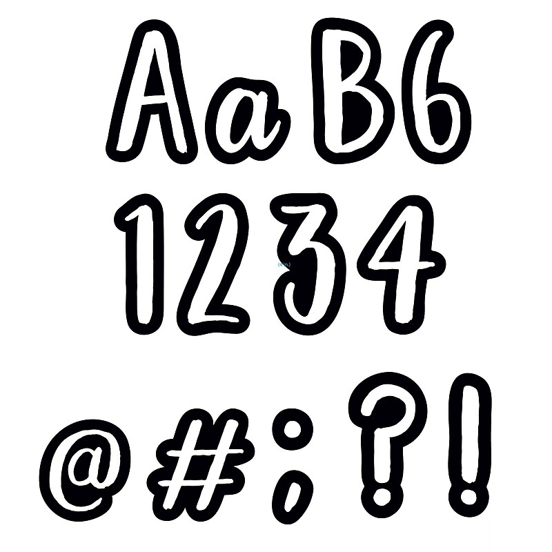 Creative Teaching Press 4" Designer Letters, Bold & Bright Classroom Café (CTP1842) image 1