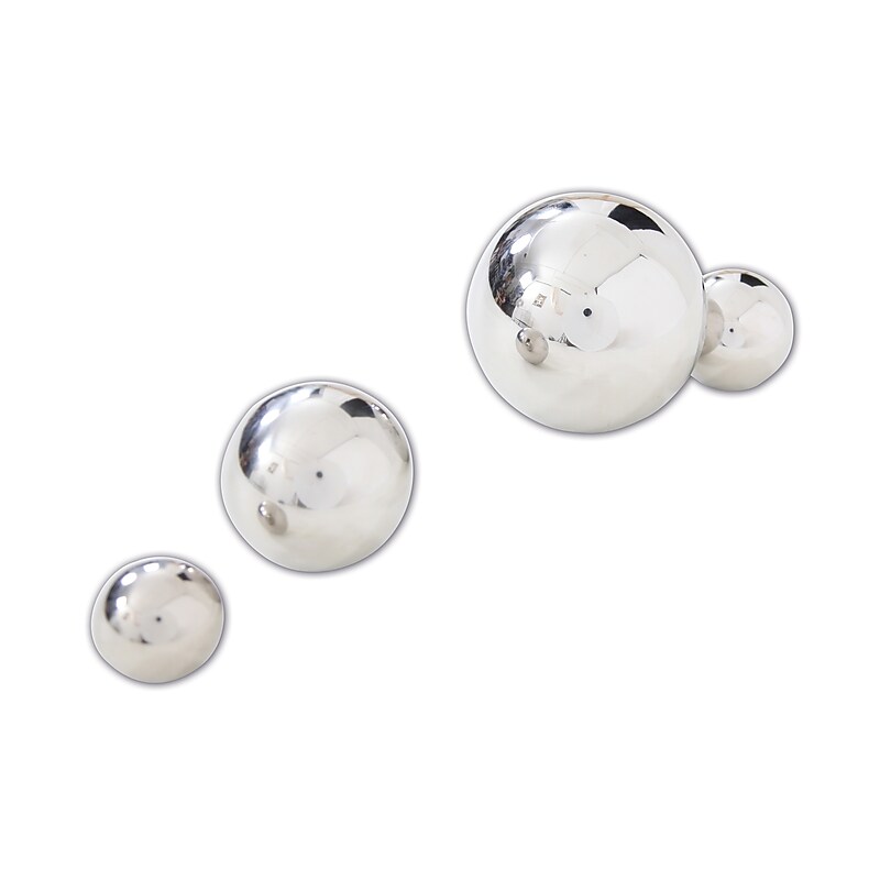 Learning Advantage Sensory Reflective Balls, Silver, 4/Set (CTU9322) image 1