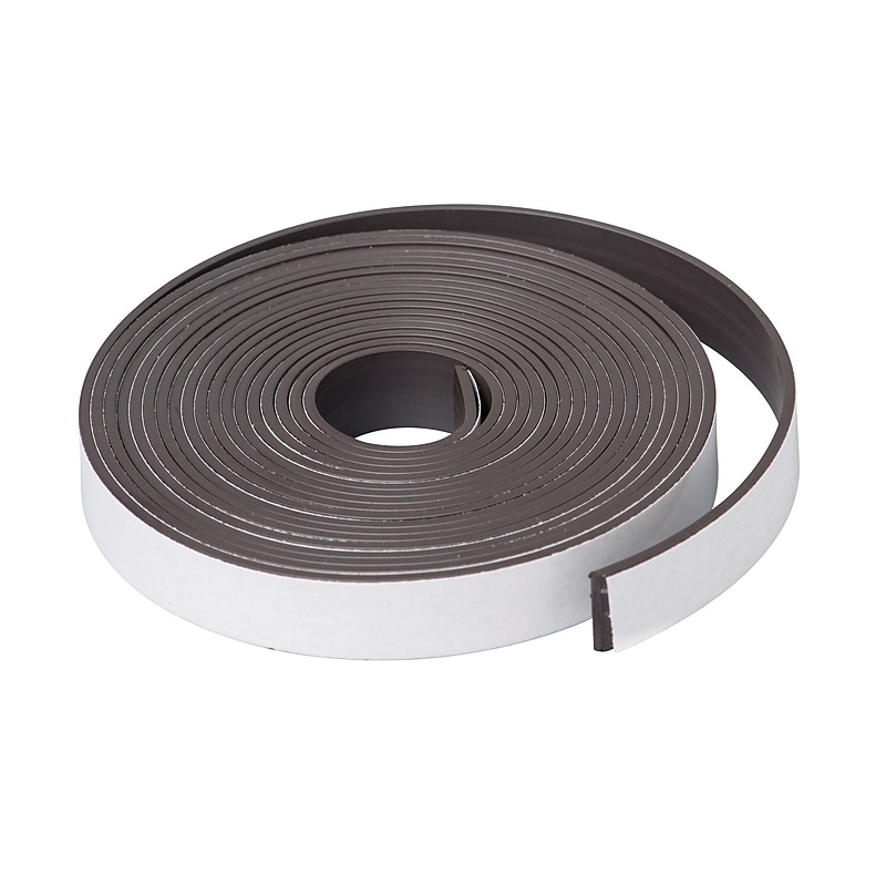 Dowling Magnets Hold Its Dry Erase Magnetic Tape with Adhesive, Black, 3 Rolls/Bundle (DO-735005) image 1