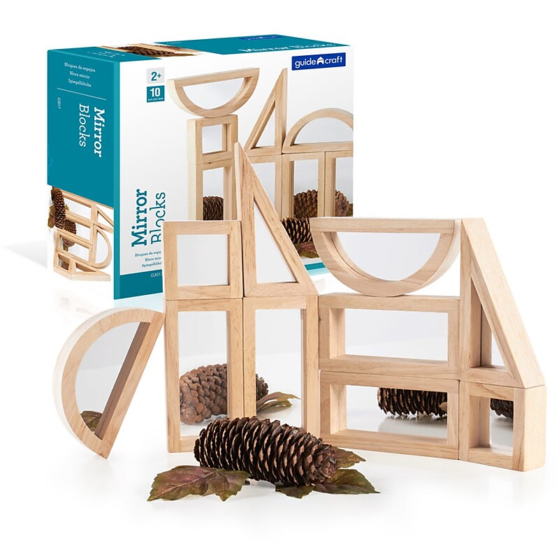 Guidecraft Mirror Block Set, 10 Pieces/Set (GD-3017) image 1