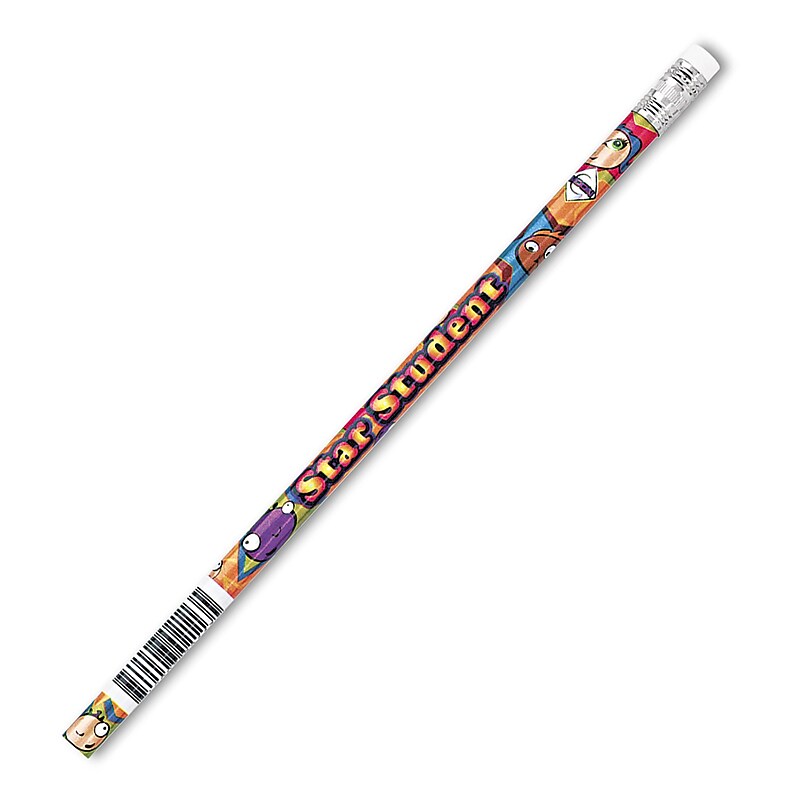J.R. Moon Star Student Motivational Pencil, Pack of 12 (JRM2113B) image 1