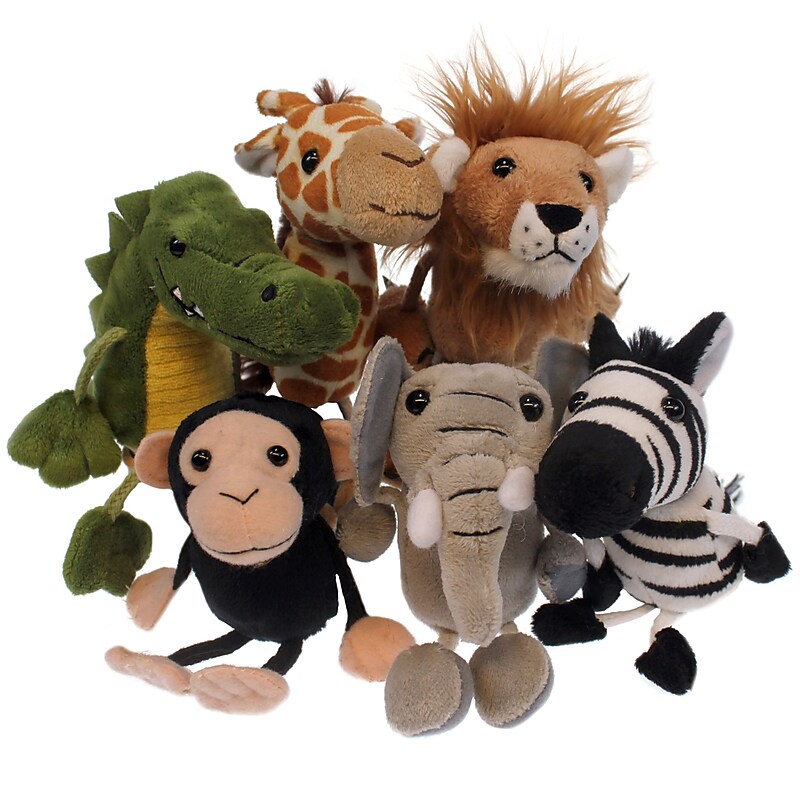 The Puppet Company, African Animals Finger Puppets 6/set (PUC002020) image 1