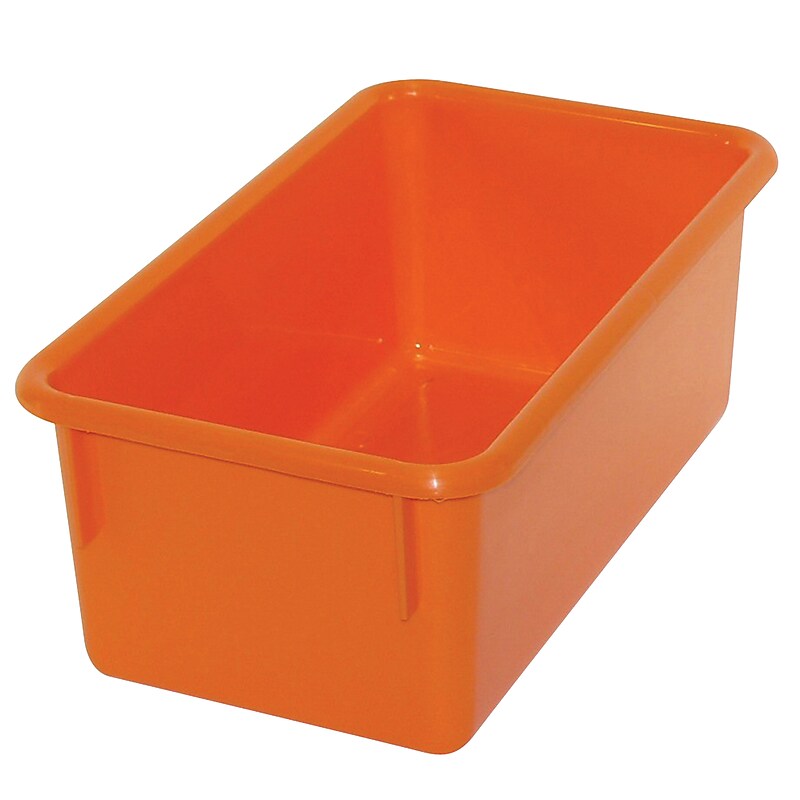 Romanoff Products Stowaway® Small Tub, Orange, 5/Pack image 1