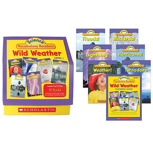 Scholastic® "Science Vocabulary Readers Wild Weather" Book Set, Grades