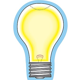 Creative Shapes™ 3" x 3" Mini Notepad, Light Bulb