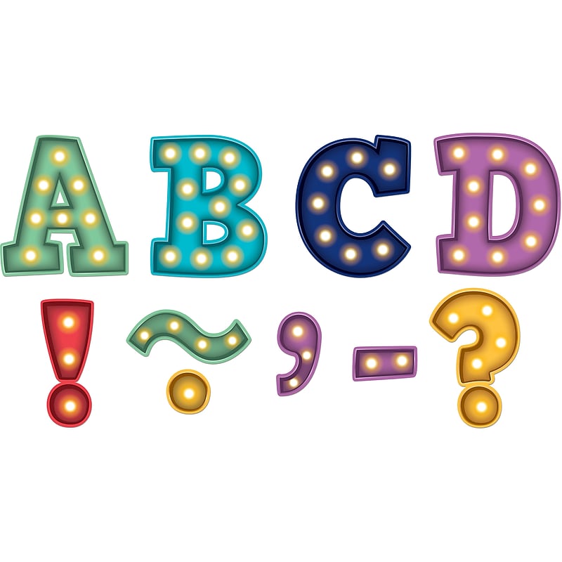 Teacher Created Resources 3" Magnetic Letters, Marquee Bold Block (TCR77285) image 1