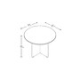 Bush Business Furniture 42W Round Conference Table with Wood Base, Mocha Cherry (99TB42RMR)~#|#~m007134022_sc7