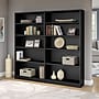 Bush Furniture Universal 72"H 5-Shelf Bookcase with Adjustable Shelves, Black (WL12436)~#|#~m007137869_sc7