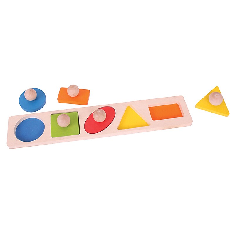 Bigjigs Toys Shape Matching Puzzle (BJTBB040) image 1