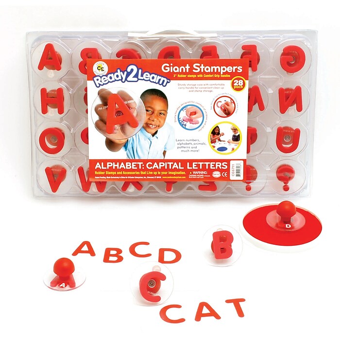 Ready2Learn Giant Alphabet Letters Stampers, 1.9