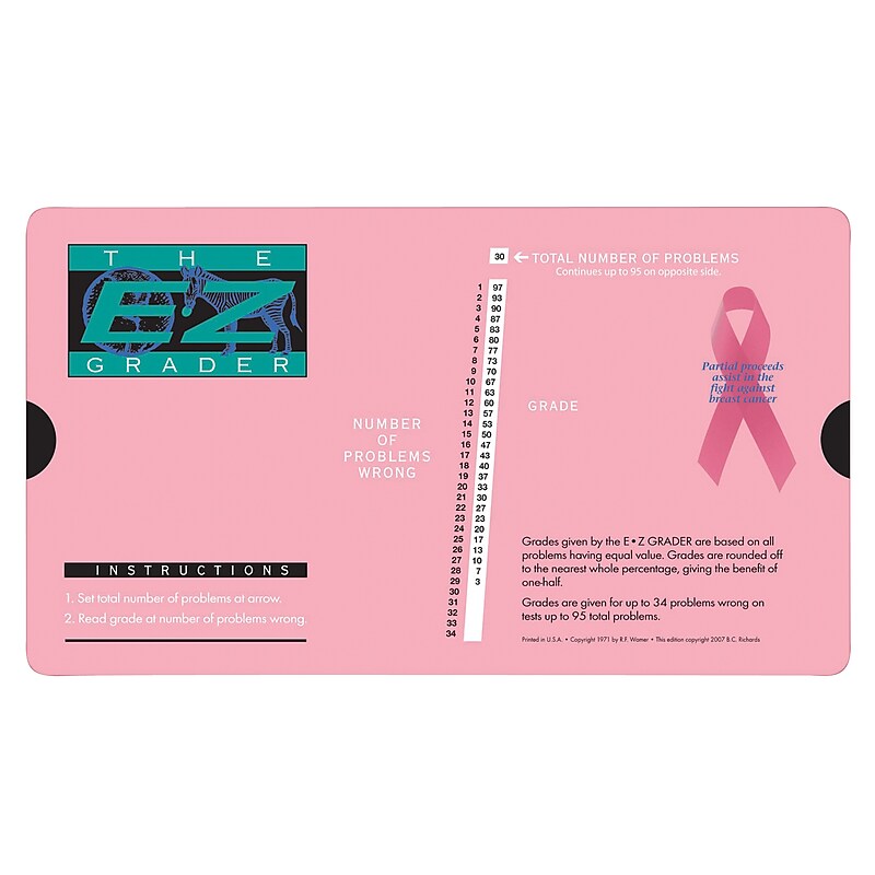 E-Z Grader Book, Pink, 3/Bundle (EZ-5703PINK-3) image 1