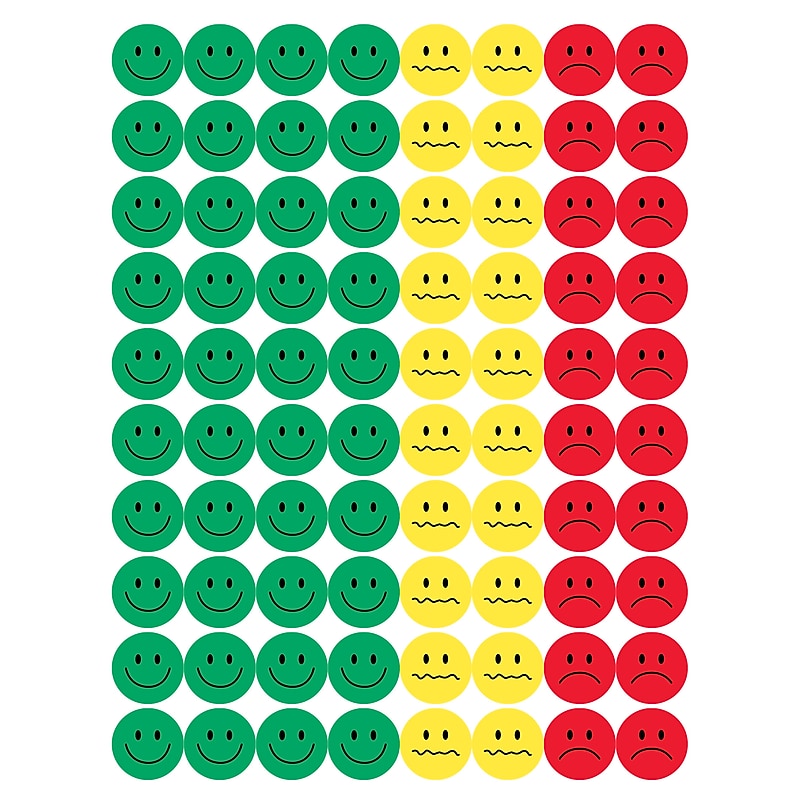 Hygloss Behavior Stickers, 1/2", Assorted Colors, 1200 ct. (HYG41225) image 1