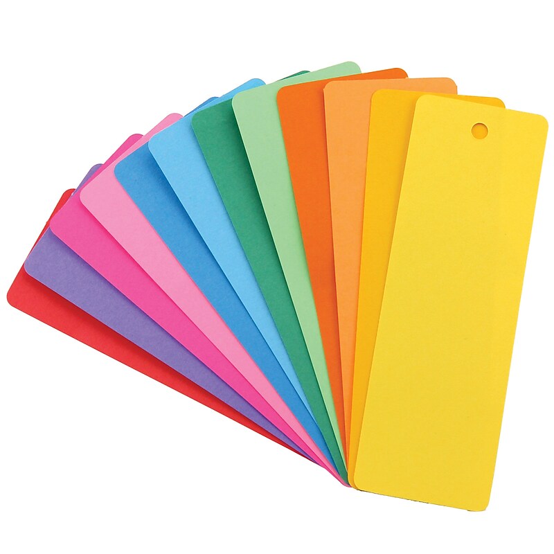 Hygloss Bright Blank Bookmarks, 500/Pack (HYG42650) image 1