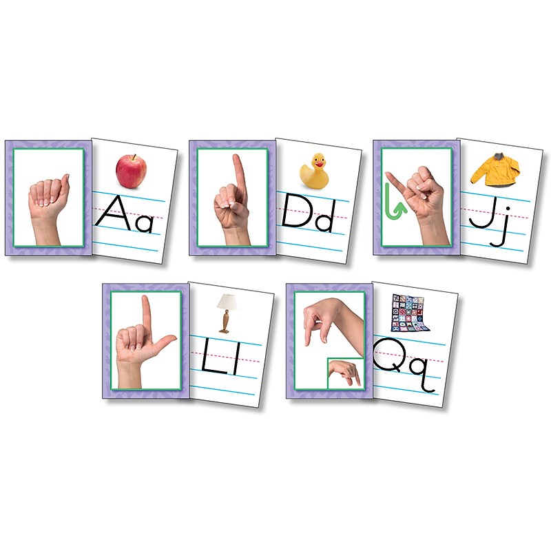 American Sign Language Alphabet Cards image 1