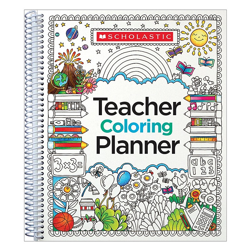 Scholastic Teacher Coloring Planner (SC-809292) image 1