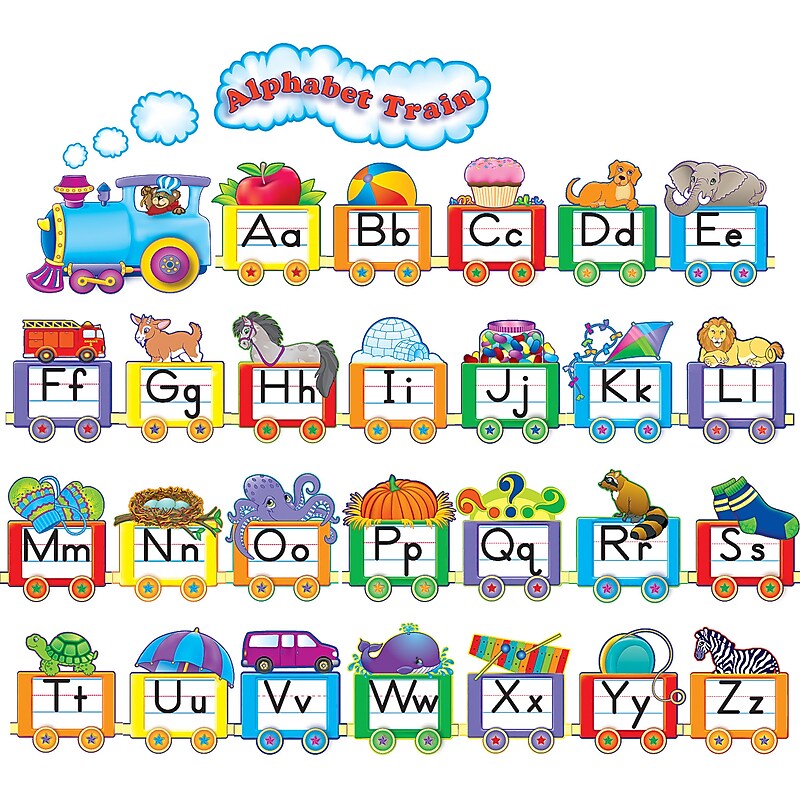 Teacher Created Resources Alphabet Train Bulletin Board Set, 31 pieces (TCR4421) image 1
