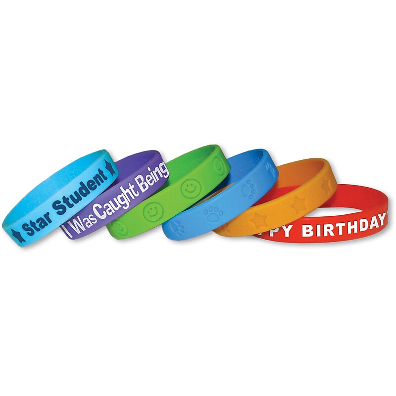 Teacher Created Resources Assorted Wristbands Pack, 24 Bands (TCR5451) image 1
