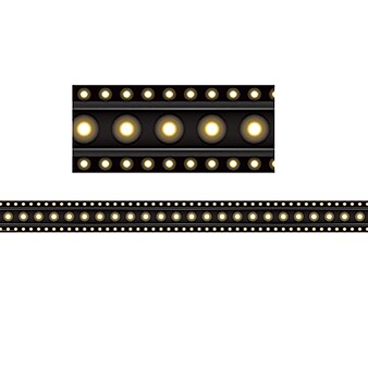 Teacher Created Resources3" x 35'  Black Marquee Straight Border Trim, 12 Pack (TCR5613)