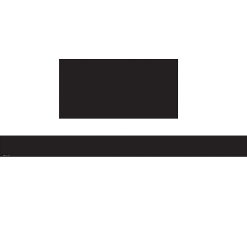 Teacher Created Resources 35' x 3" Black Straight Border Trim (TCR5789) image 1