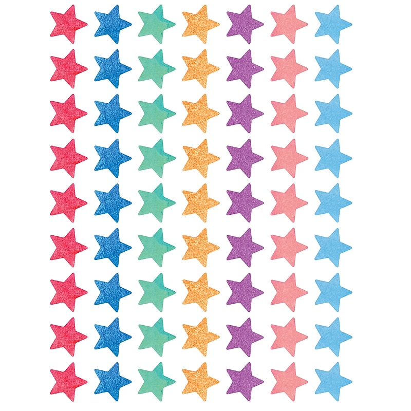 Teacher Created Resources® Watercolor Star Mini Stickers, Pack of 378 (TCR8897) image 1