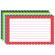 Pack of 75 3 x 5 Blank 2 Sets Top Notch Teacher Products TOP3672 Ring Notes Assorted Bright Colors