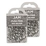JAM Paper Push Pins, Silver, 2 Packs of 100 (222419054A)~#|#~m007145870_sc7