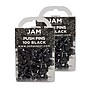 JAM Paper Push Pins, Black, 2 Packs of 100 (222419046A)~#|#~m007145872_sc7