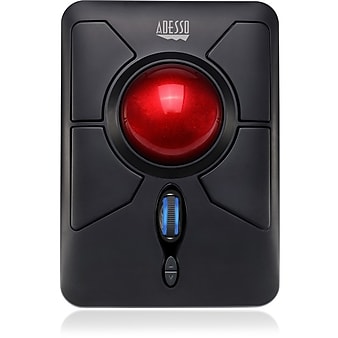 Adesso iMouse T50 Wireless Optical Mouse, Red/Black