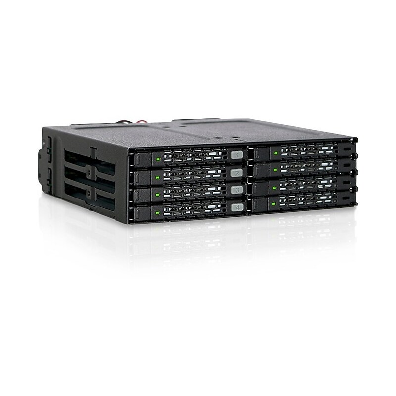 Icy Dock ToughArmor MB998IP-B Drive Enclosure Internal, Black image 1