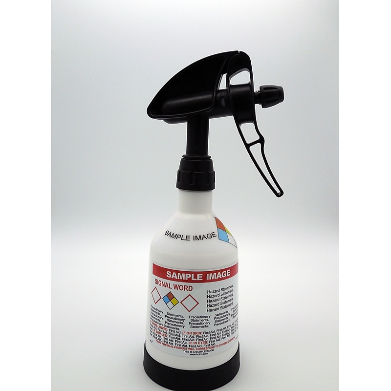 HCL 0.5 Liter Dual-Action Spray Bottle, Pre-Labeled "Ethanol" (GHSKWBOT0007) image 1