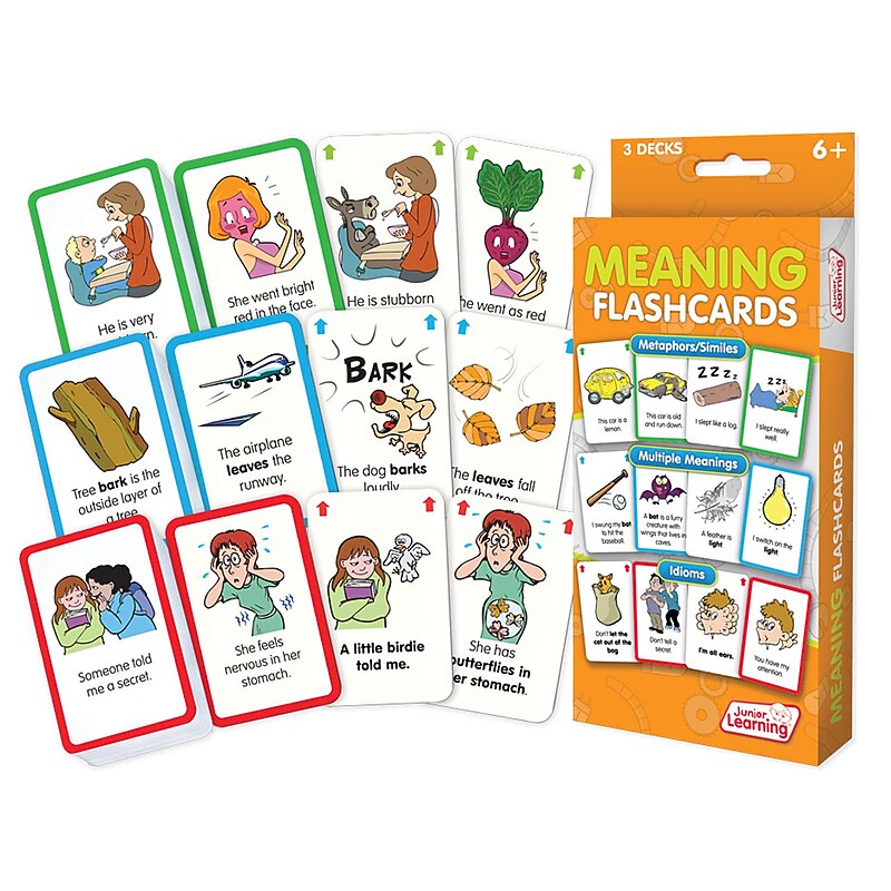 Meaning Flash Cards for grades 2-6, 1 pack of 162 cards (JRL207) image 1