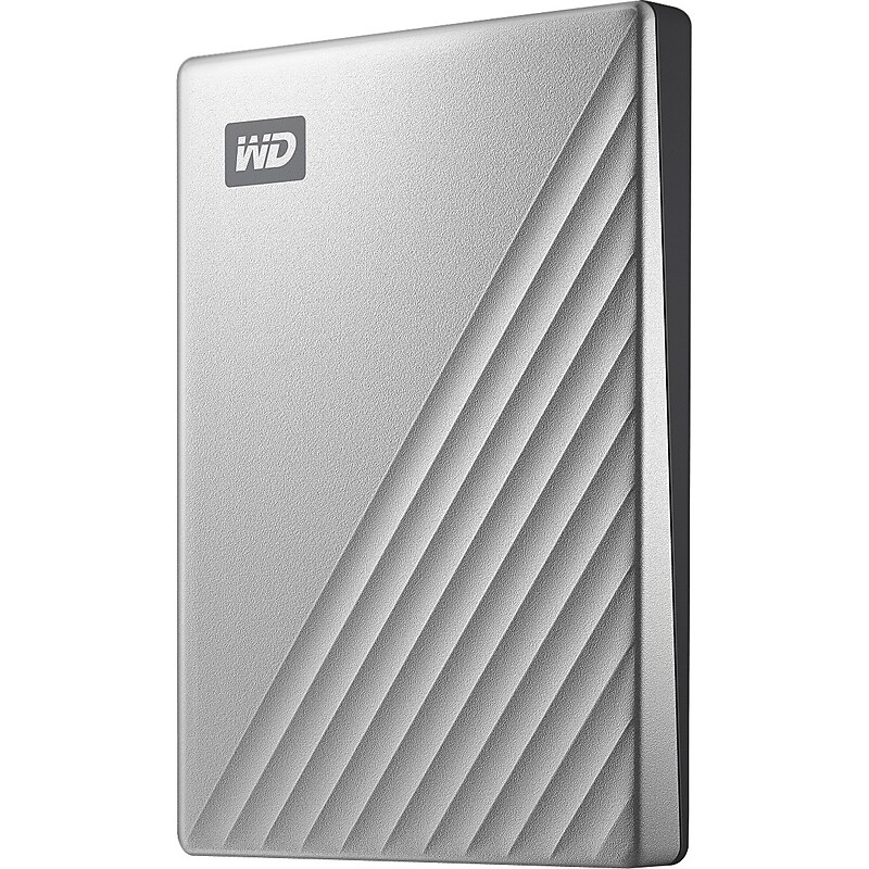WD My Passport Ultra 1TB USB 3.0 External Hard Drive, Silver (WDBC3C0010BSL-WESN) image 1