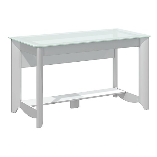 Bush Furniture Aero Writing Desk, Pure White (MY1612803) Staples