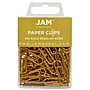 JAM Paper Small Paper Clips, Gold, 3 Packs of 100 (21832058B)~#|#~m007155700_sc7