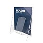 Deflecto Stand-Tall Literature Holder, 8.2" x 11.7", Vertical, Wall Mounted, Clear Plastic (55501)~#|#~m007155948_sc7