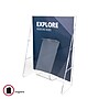 Deflecto Stand-Tall Literature Holder, 8.2" x 11.7", Vertical, Wall Mounted, Clear Plastic (55501)~#|#~m007155949_sc7